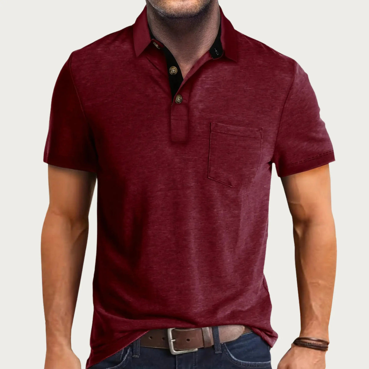 Optew Men’s Classic Slim Fit Polo Shirt