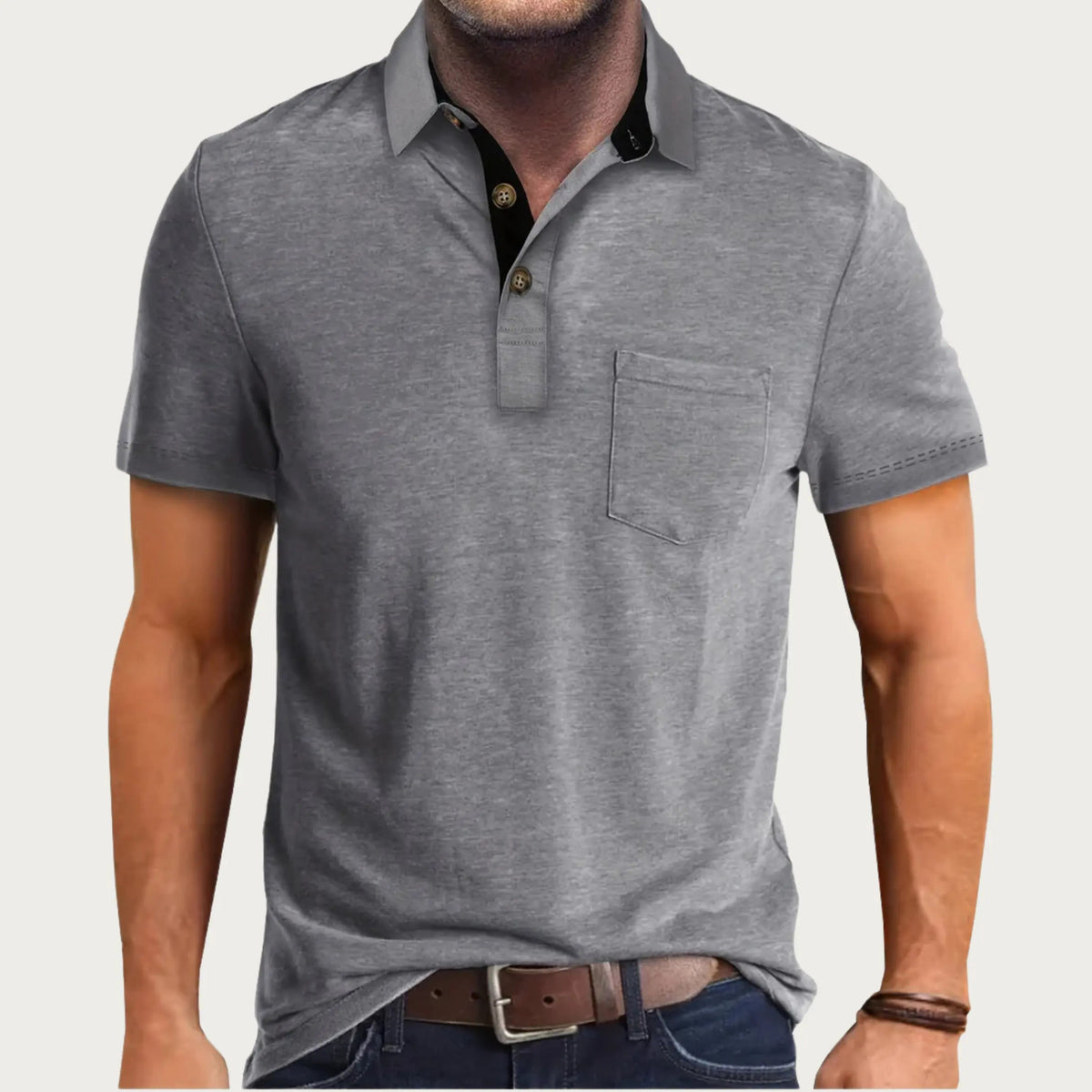 Optew Men’s Classic Slim Fit Polo Shirt