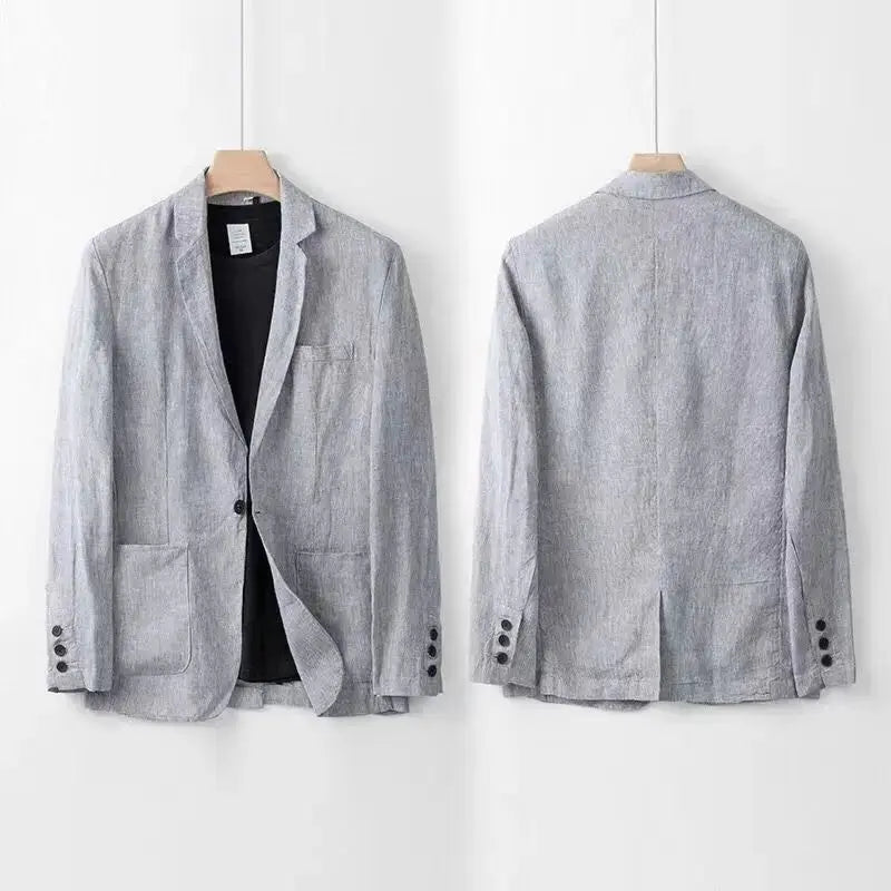 Optew Men’s Linen Blend Suit