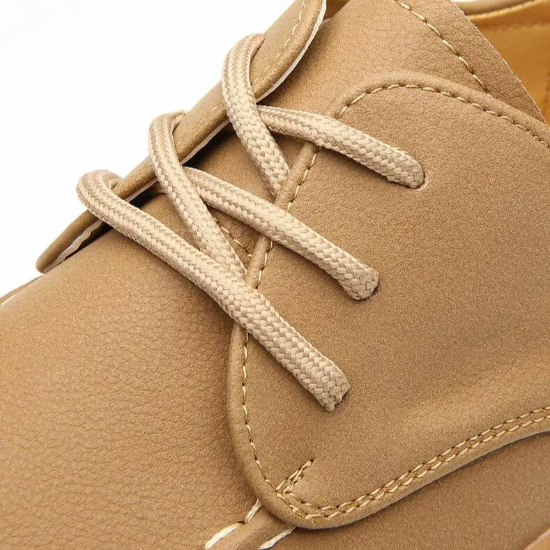 Optew Men’s Minimalist Leather Sneakers