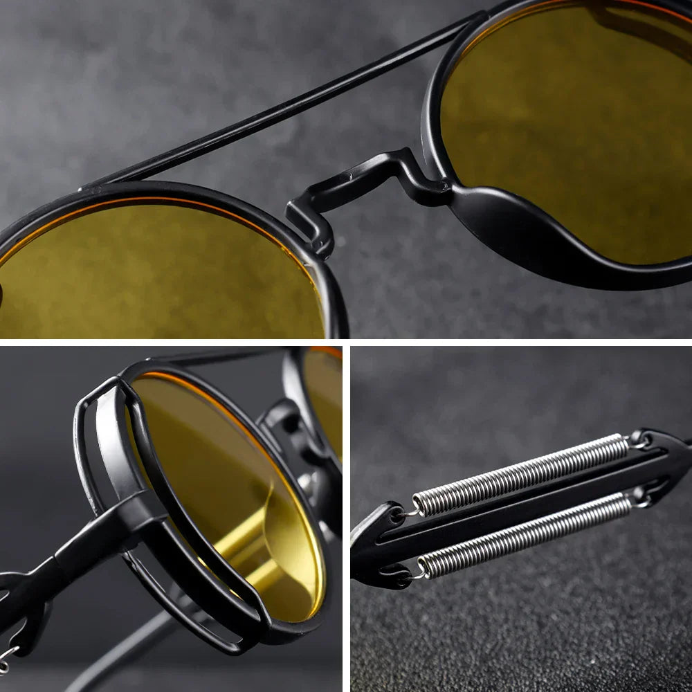 Optew Men’s Steampunk Sunglasses