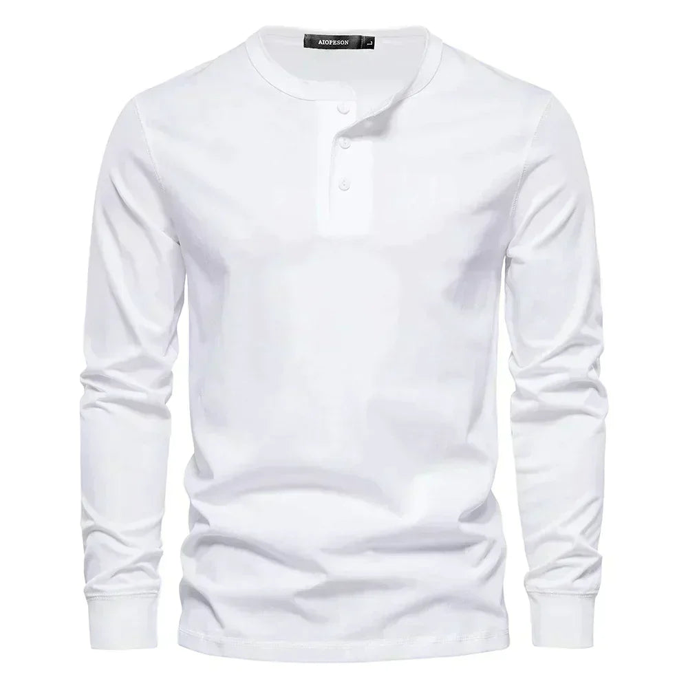 Optew Men’s Long Sleeve Henley Shirt