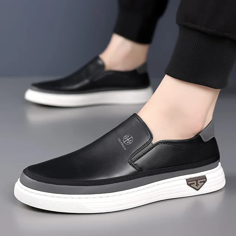 Optew Men’s Leather Loafers