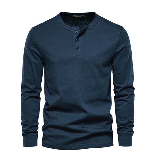 Optew Men’s Long Sleeve Henley Shirt