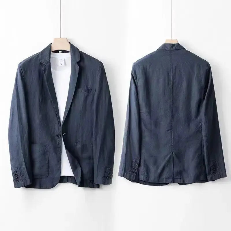 Optew Men’s Linen Blend Suit