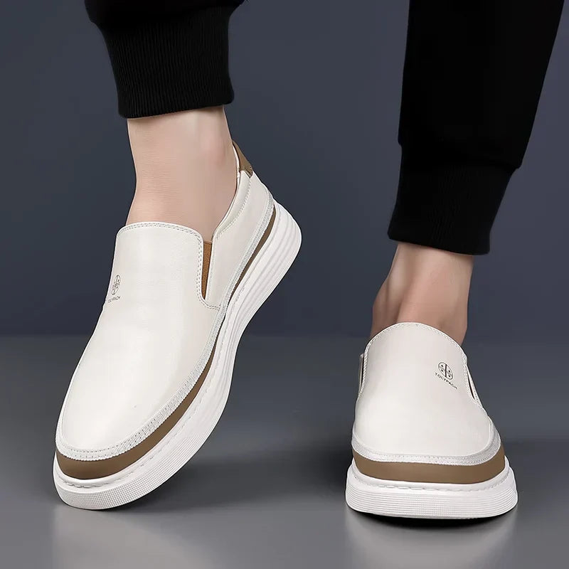Optew Men’s Leather Loafers