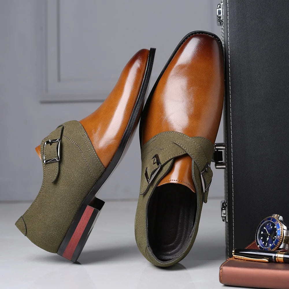 Optew Men’s Double Buckle Loafers