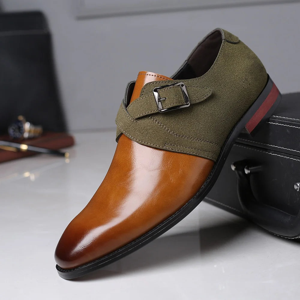 Optew Men’s Double Buckle Loafers