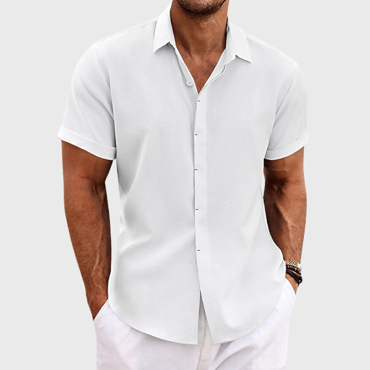 Optew Men’s Linen Summer Shirt