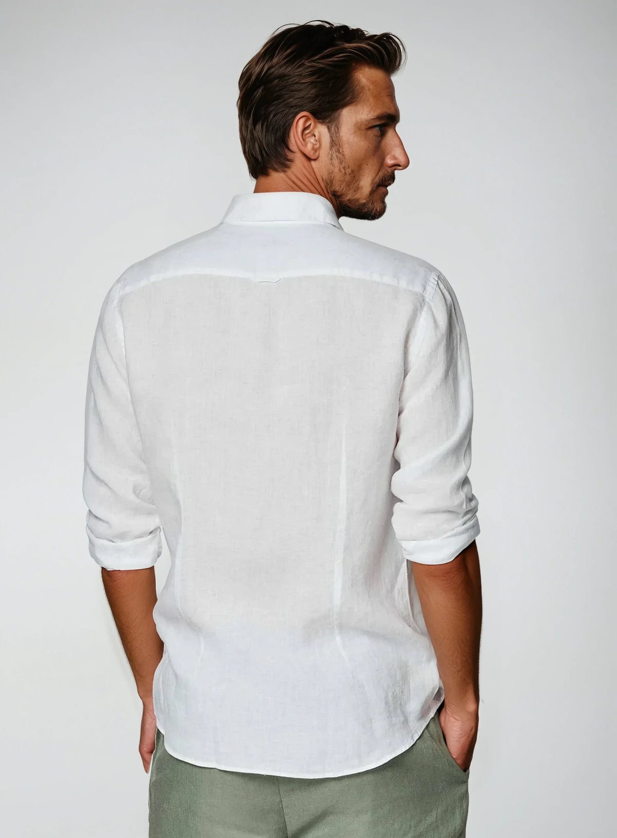 Optew Men’s Linen Button Shirt