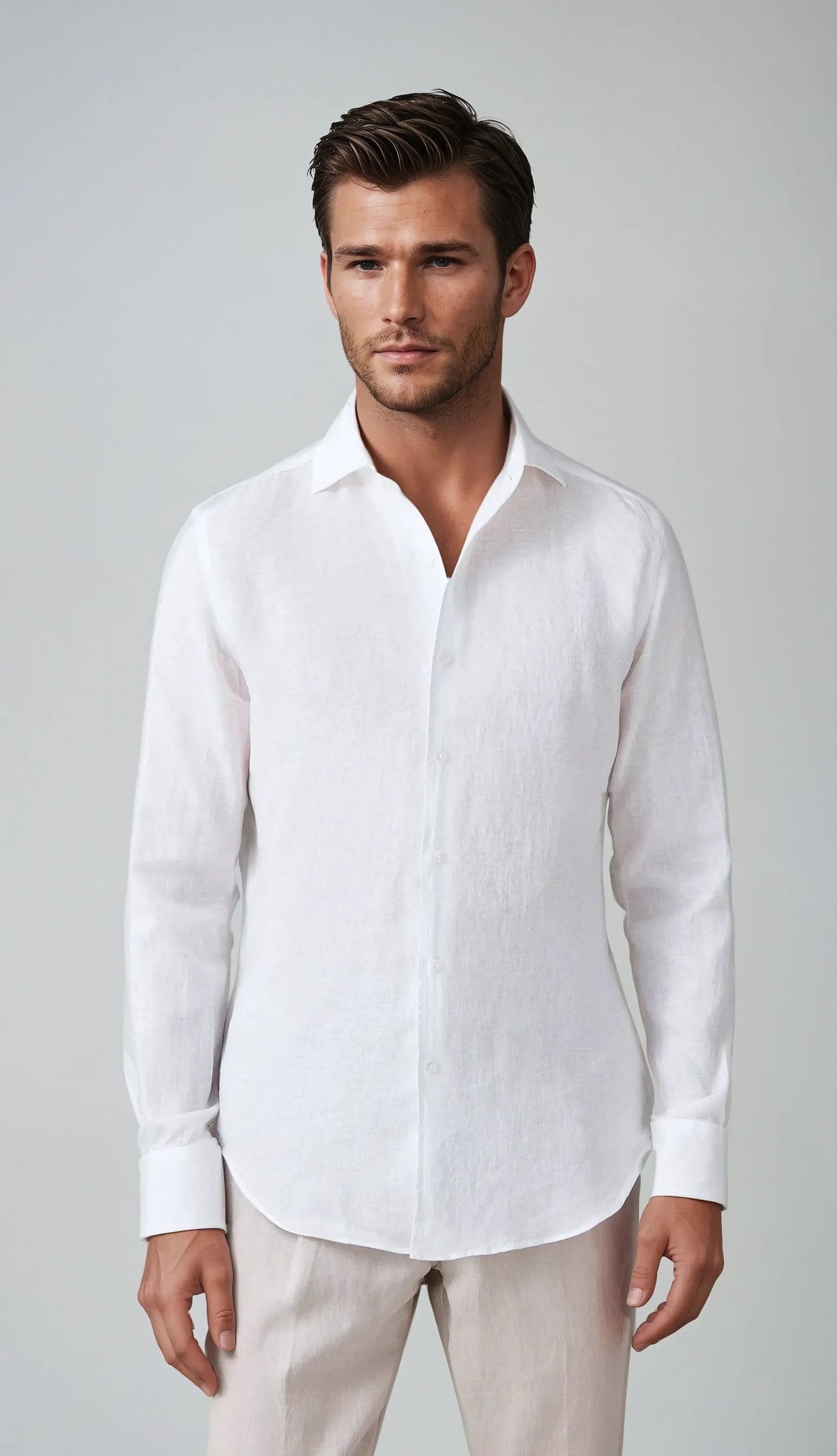 Optew Men’s Linen Button Shirt