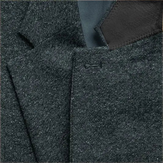 Optew Men Wedding Three‑piece Suit Tweed Wool Blend