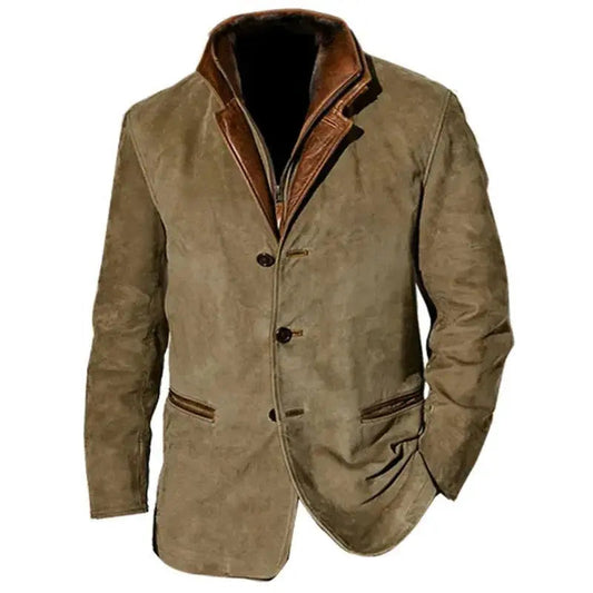 Optew Men’s Button-Up Winter Jacket