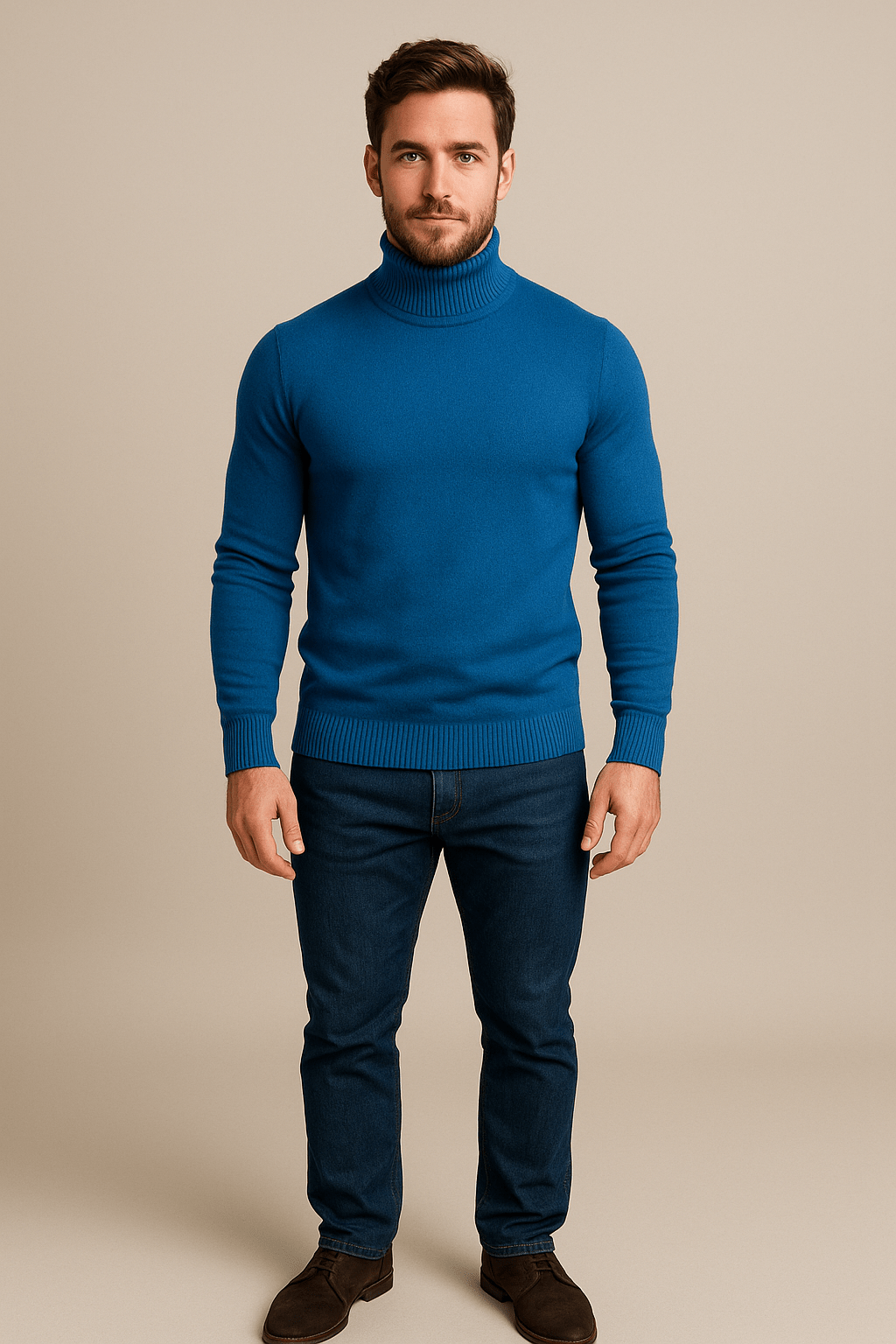 Optew Men’s Slim Turtleneck Sweater