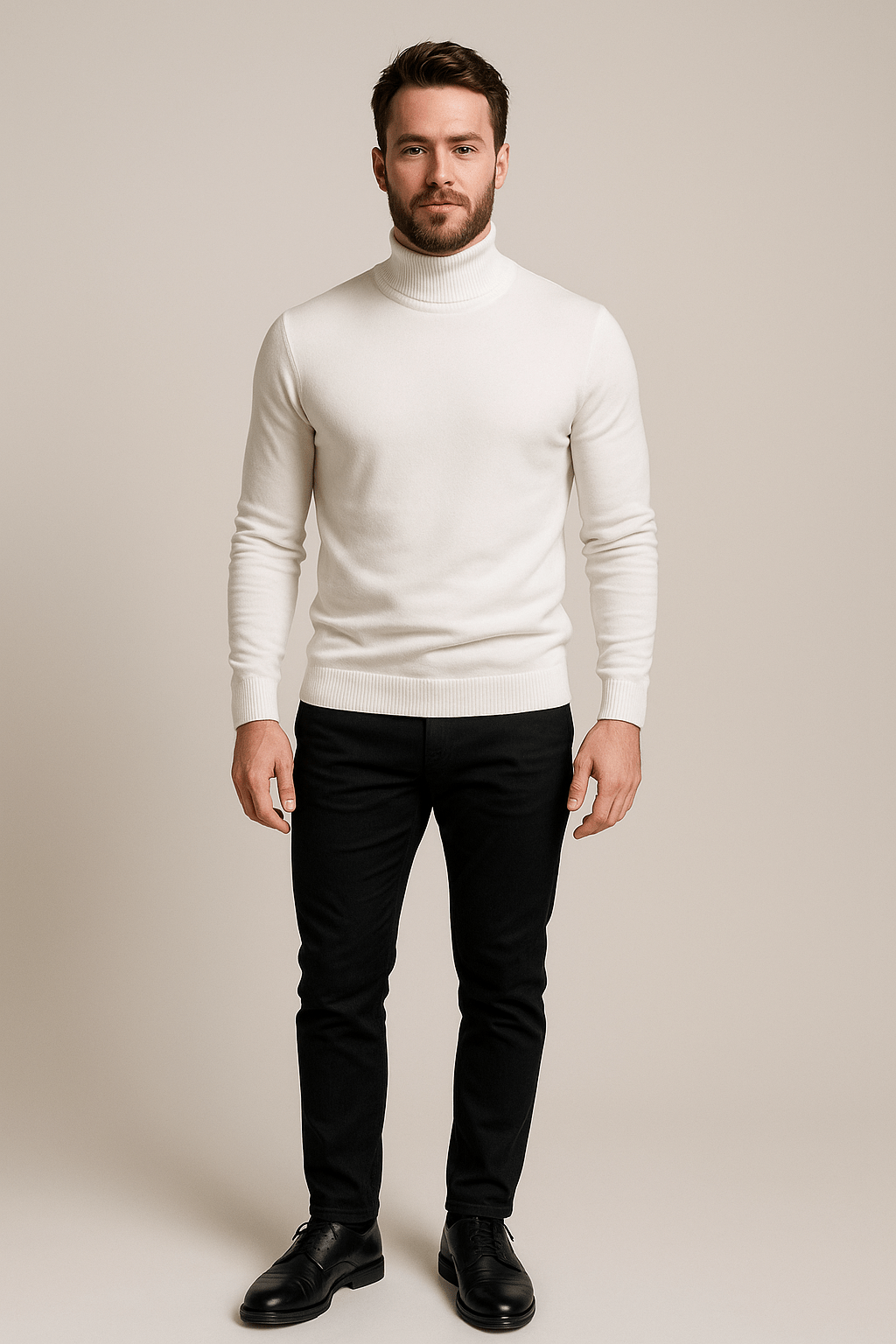 Optew Men’s Slim Turtleneck Sweater