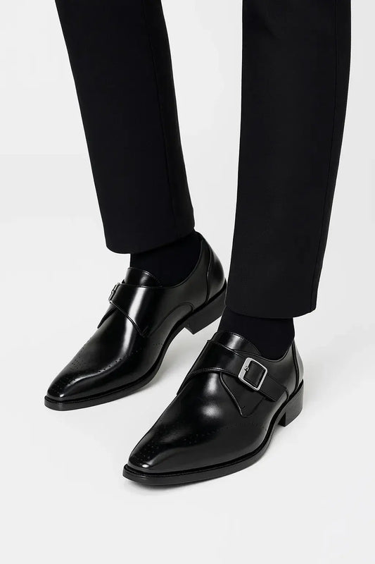 Optew Men's Loafers Leather Casual High-Quality Italian Dress Shoes for Weddings and Parties