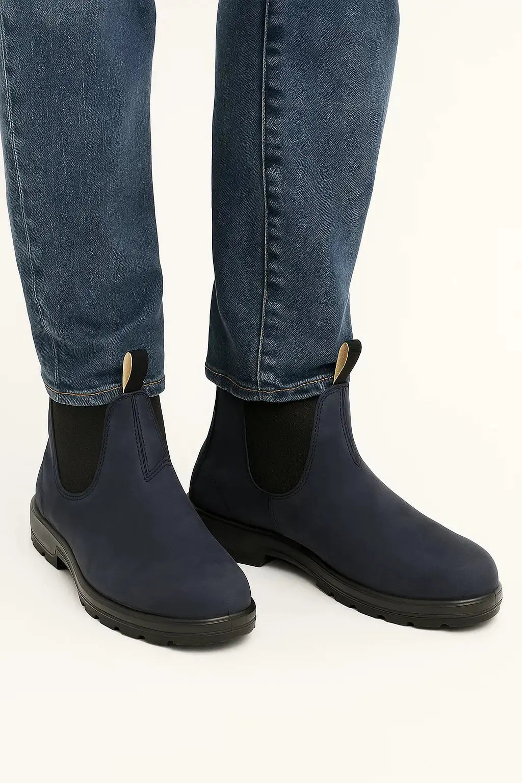 Optew Men's Chelsea Boots Pu Leather Ankle Length with Elastic Panels