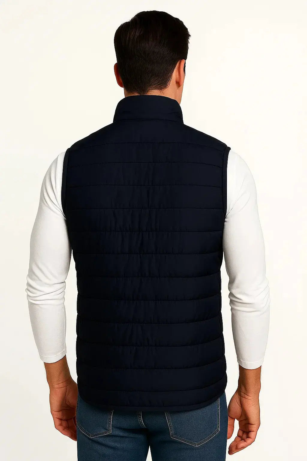 Optew Men's Puffer Vest Cotton-Padded Sleeveless Winter Jacket