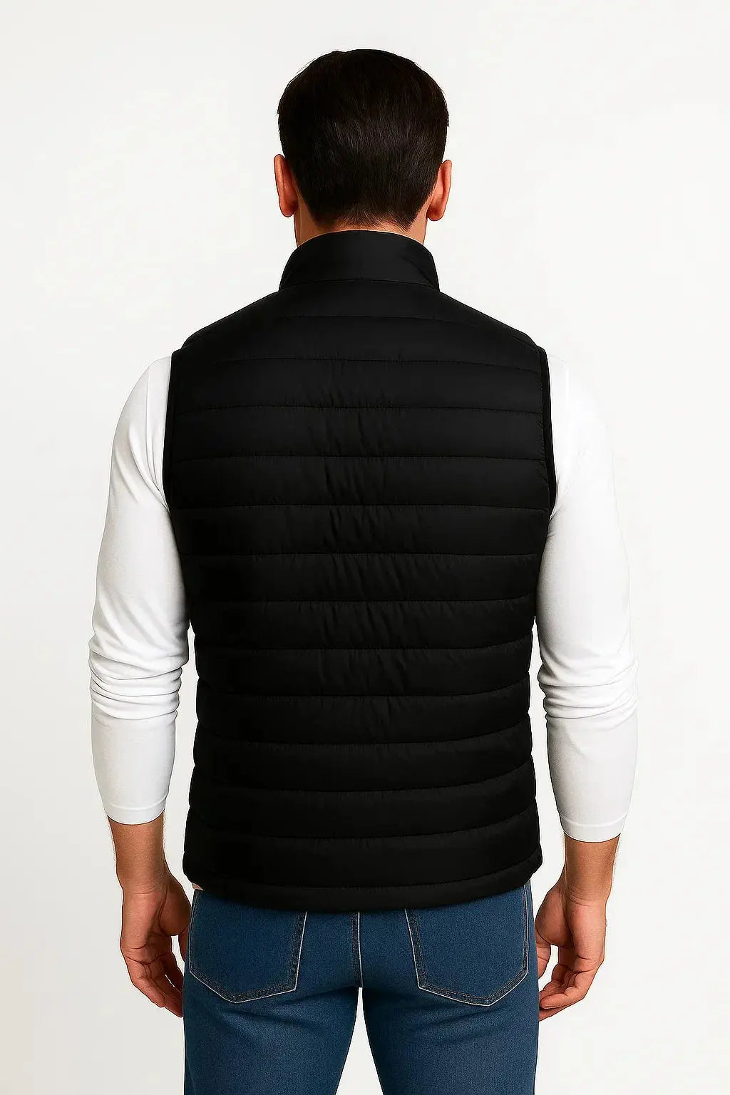Optew Men's Puffer Vest Cotton-Padded Sleeveless Winter Jacket
