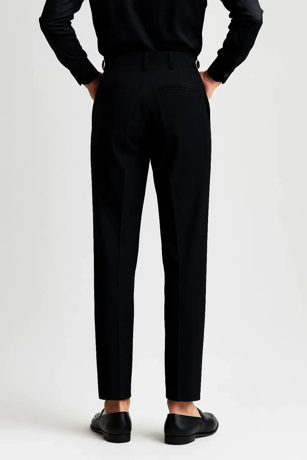 Optew Men's Trousers Modern Fit Cotton Elegant with Folds
