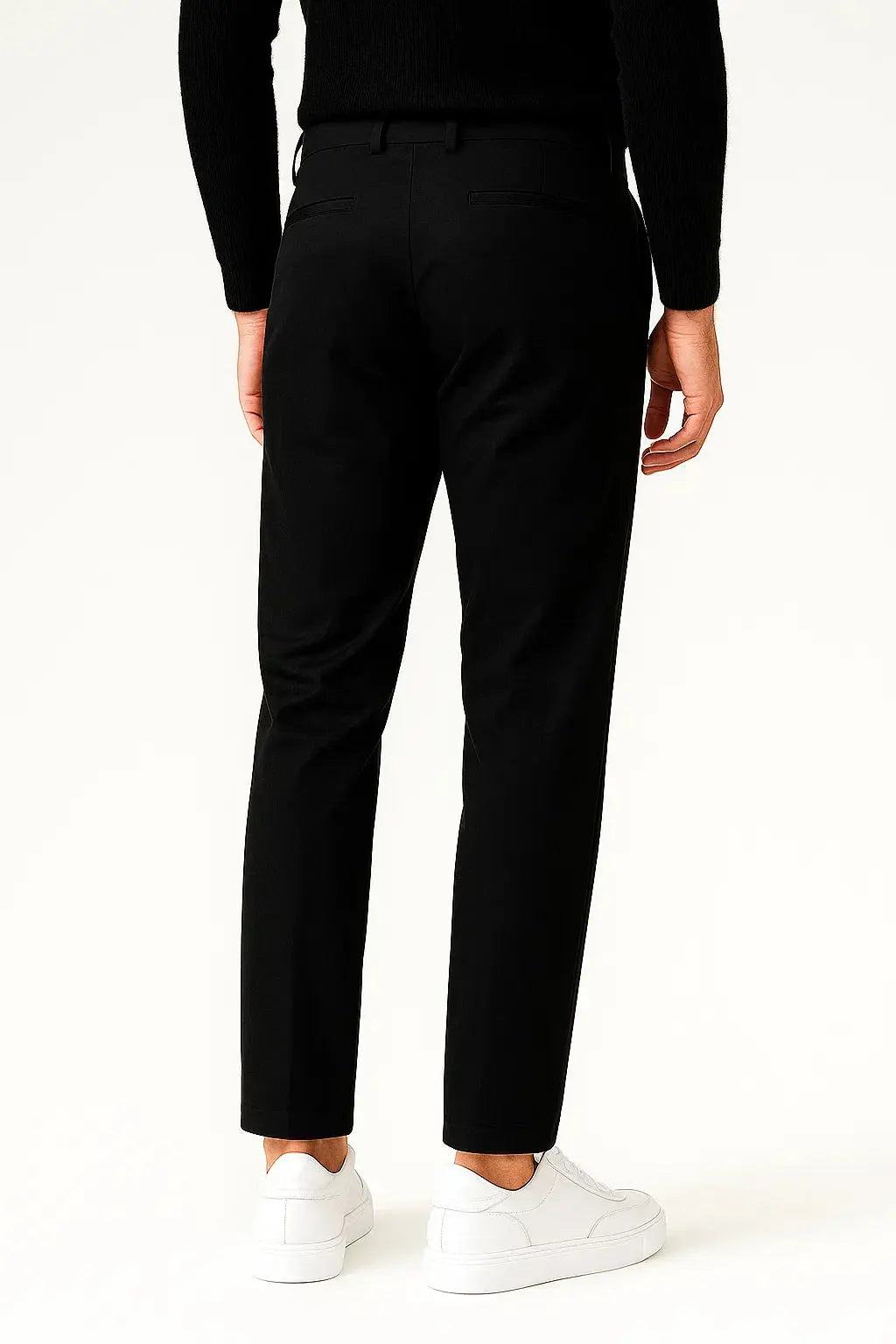 Optew Men's Chino Pants Khaki Cotton Stretch Straight Fit