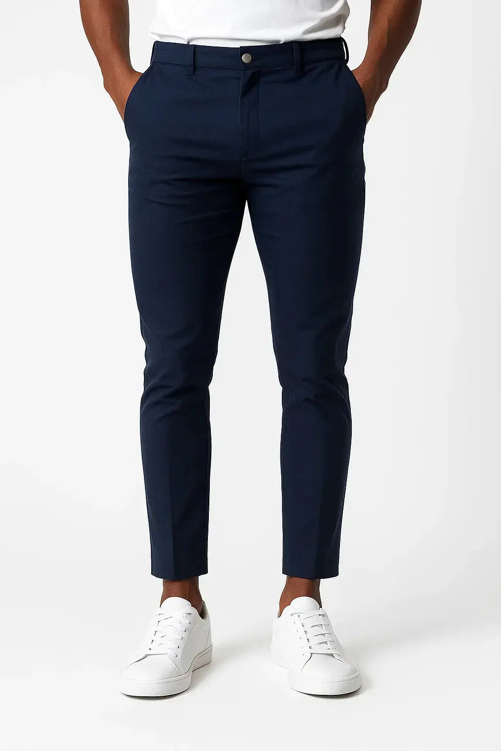 Optew Men's Chino Pants Khaki Stretch Fabric Modern Fit