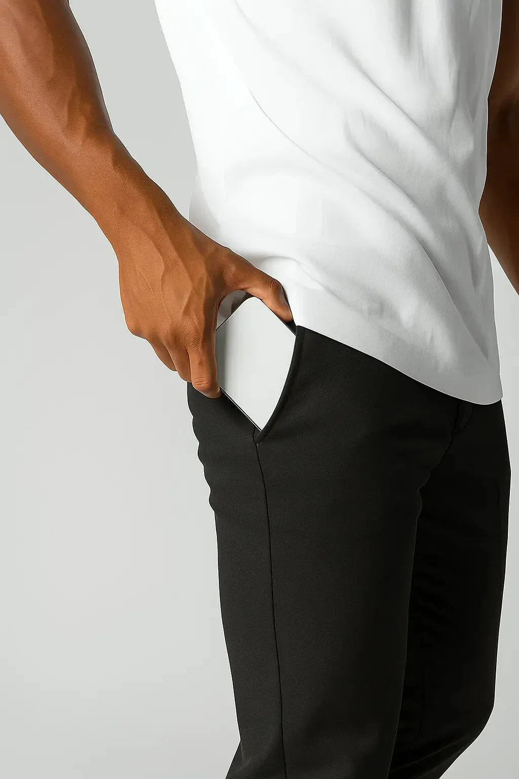 Optew Men's Chino Pants Khaki Stretch Fabric Modern Fit