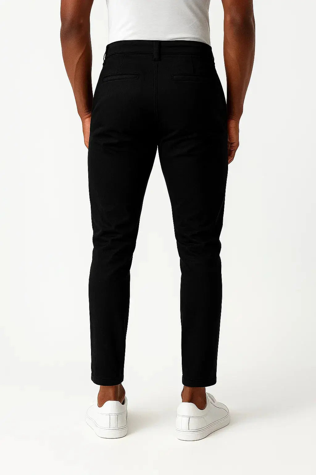 Optew Men's Chino Pants Khaki Stretch Fabric Modern Fit