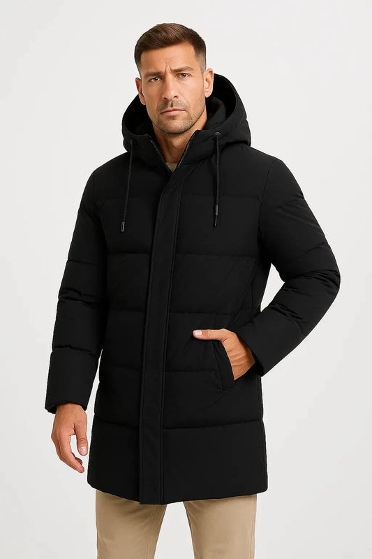 Optew Men's Waterproof Puffer Jacket Insulated Black