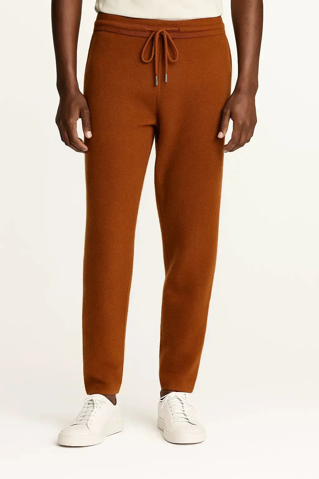 Optew Men's Pants Merino Wool High Waist Thick Casual Warm