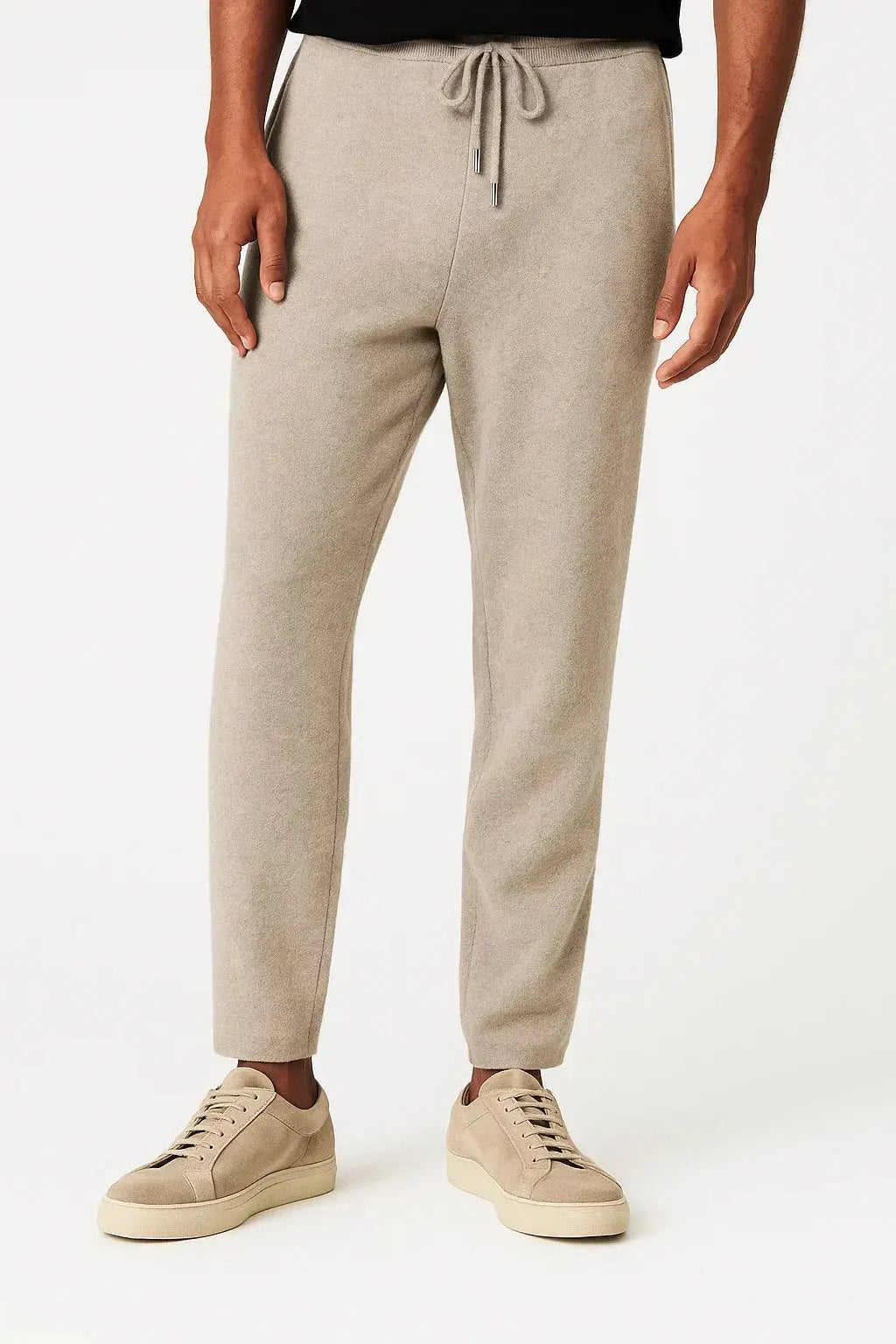 Optew Men's Pants Merino Wool High Waist Thick Casual Warm