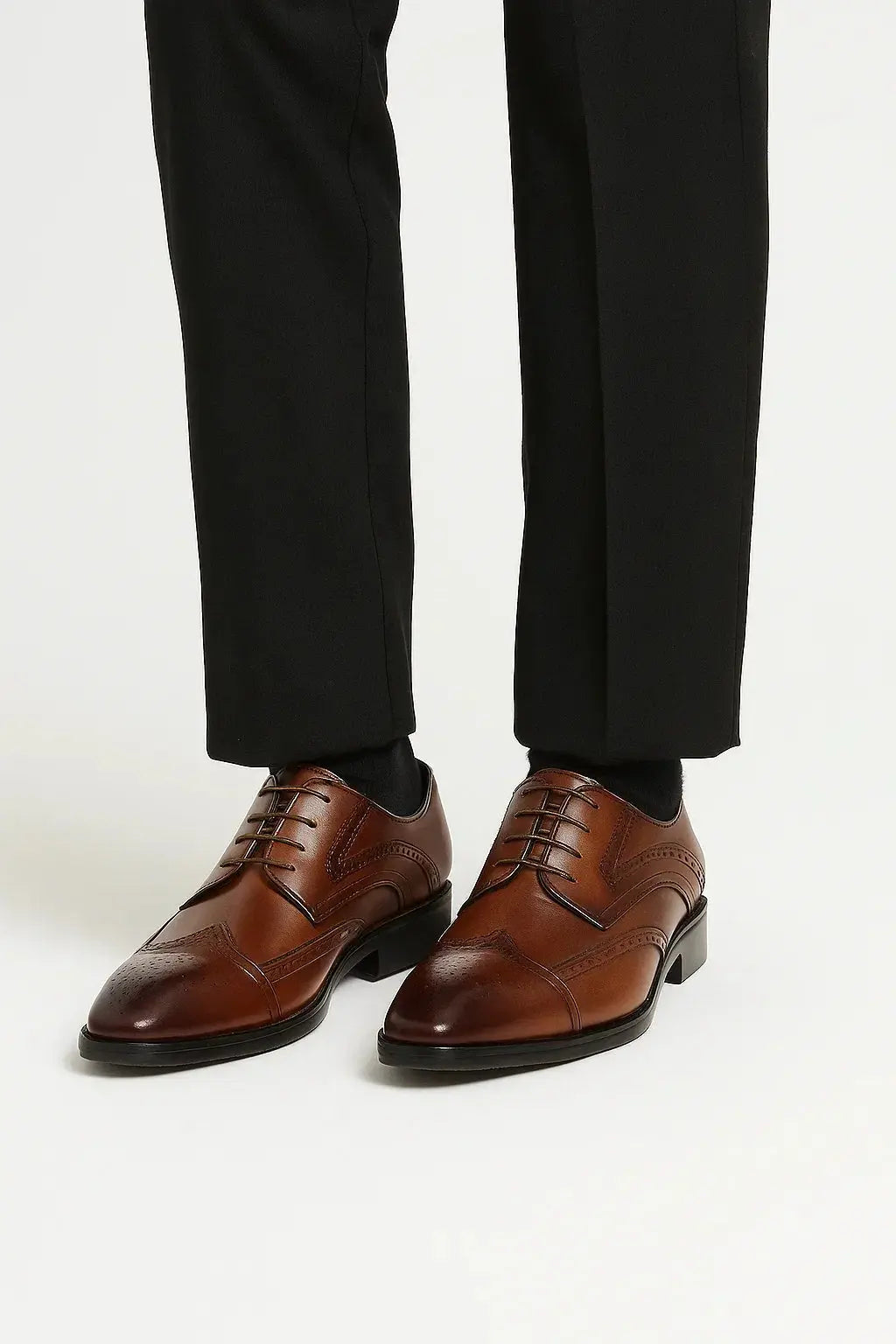 Optew Men's Dress Shoes Genuine Leather Oxford Formal Footwear