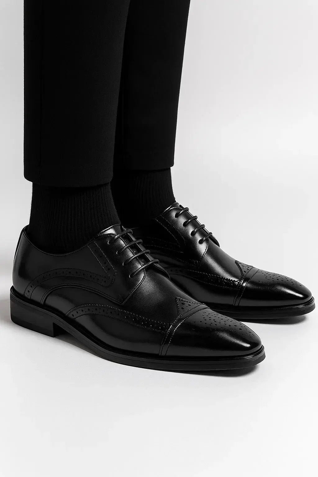 Optew Men's Dress Shoes Genuine Leather Oxford Formal Footwear