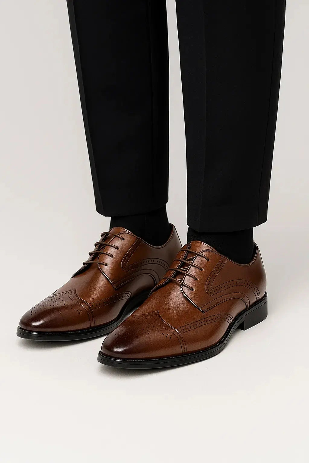 Optew Men's Dress Shoes Genuine Leather Oxford Formal Footwear