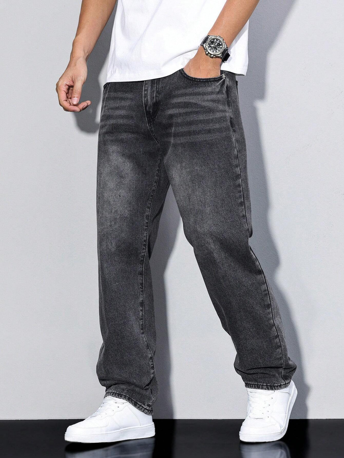 Optew Men’s Baggy Denim Jeans