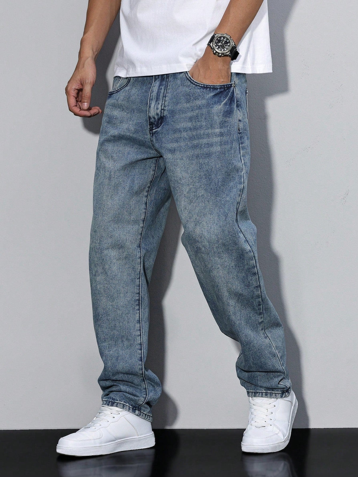 Optew Men’s Baggy Denim Jeans