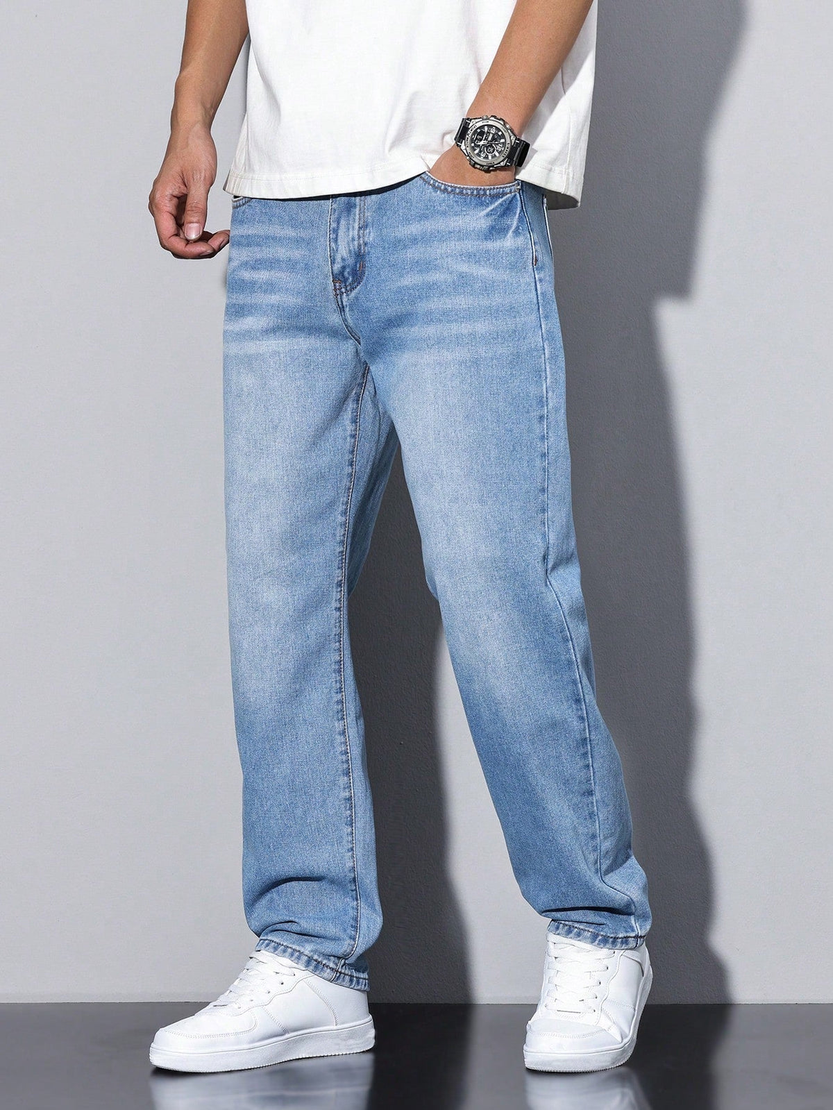 Optew Men’s Baggy Denim Jeans