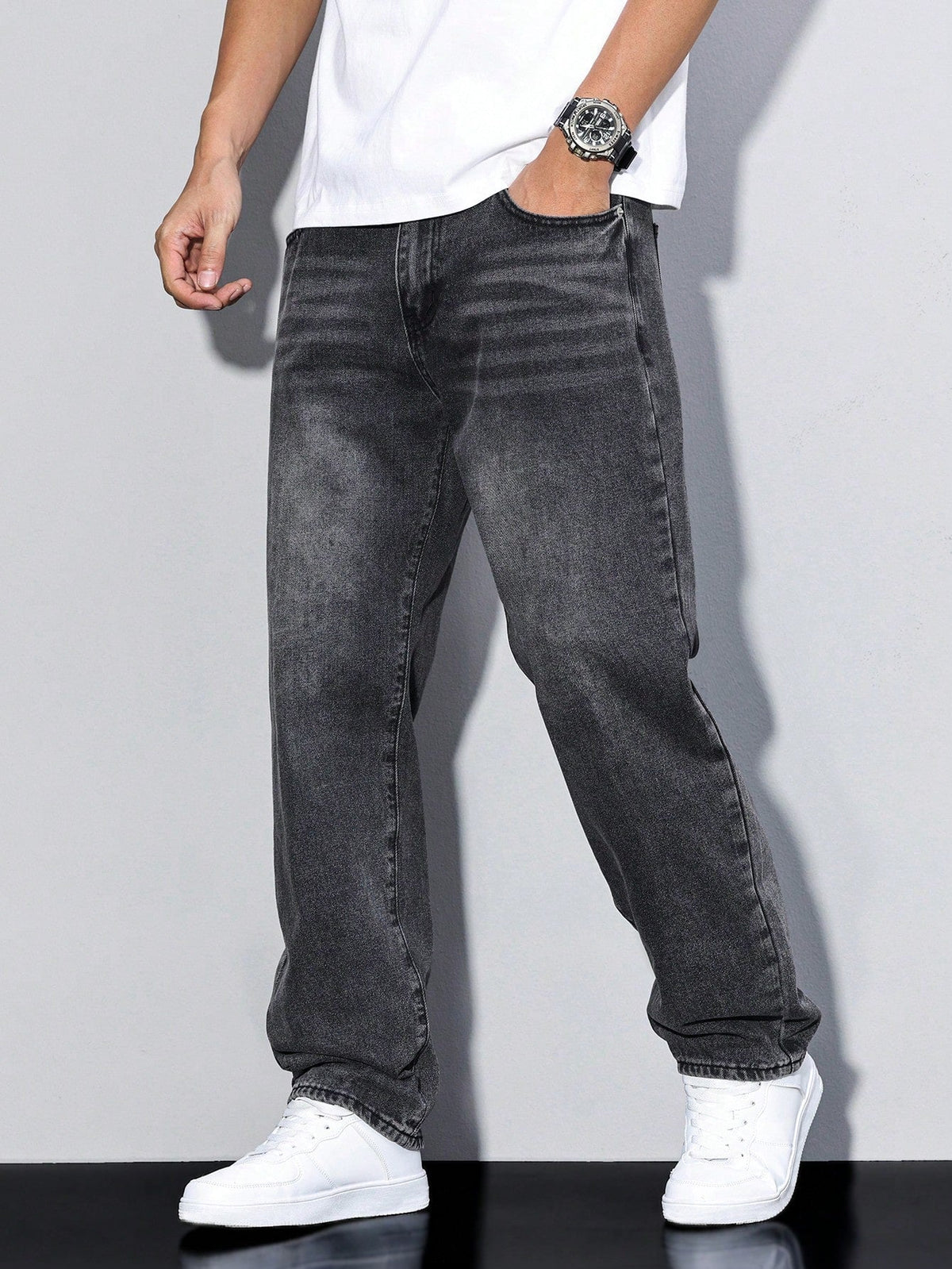 Optew Men’s Baggy Denim Jeans