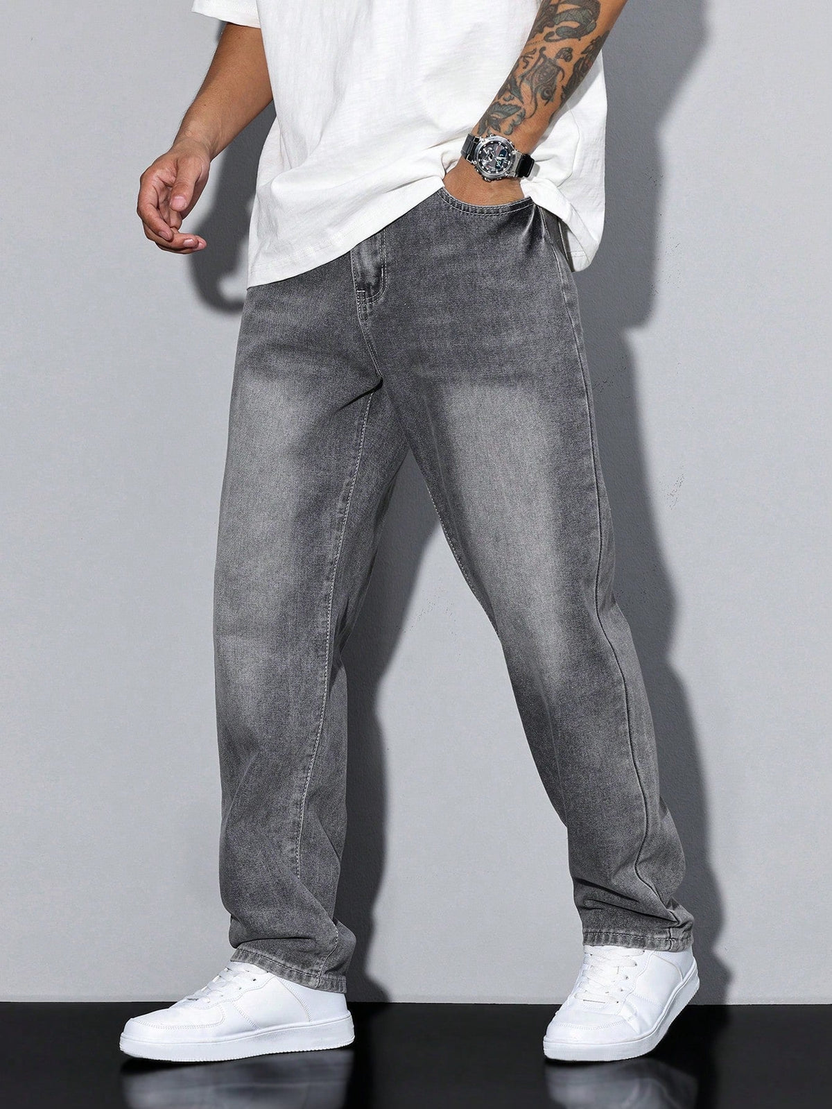 Optew Men’s Baggy Denim Jeans