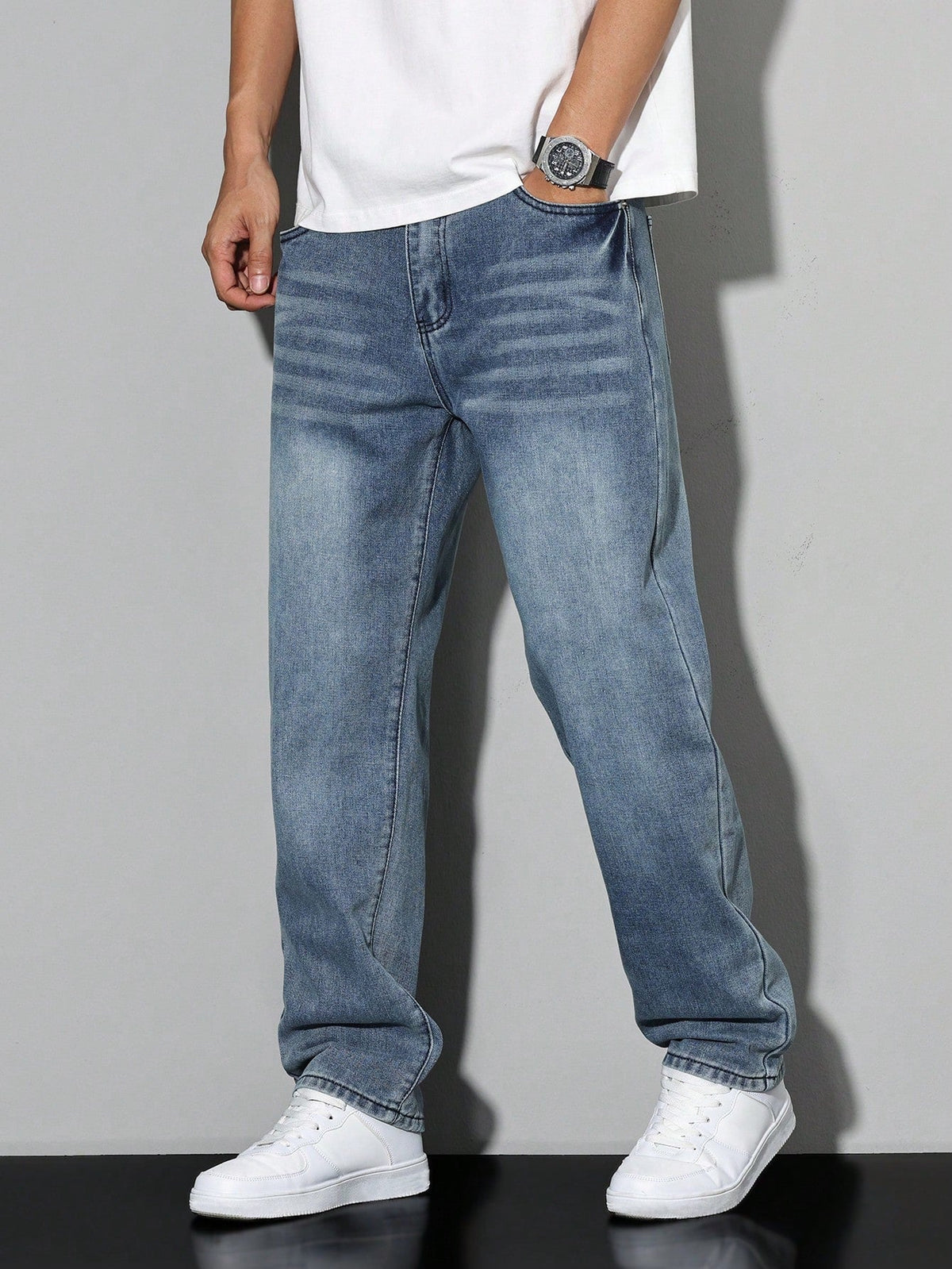 Optew Men’s Baggy Denim Jeans