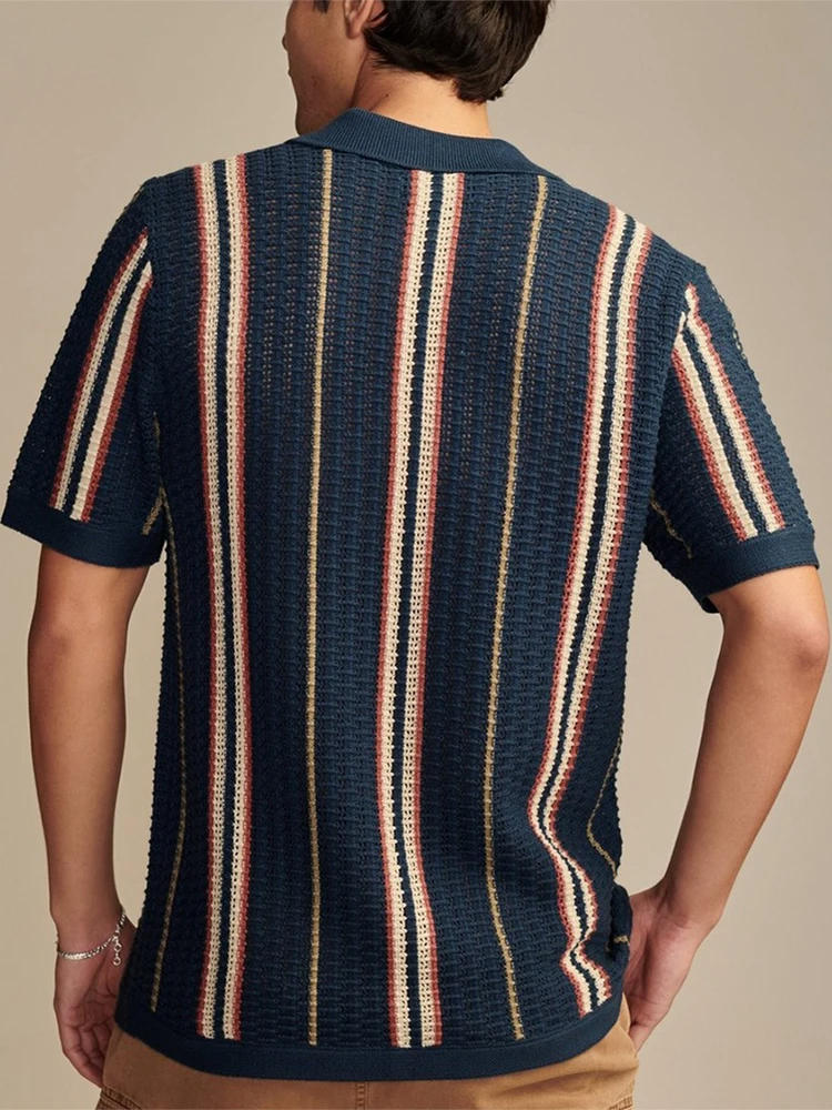 Optew Men’s Knit Button-Up Shirt