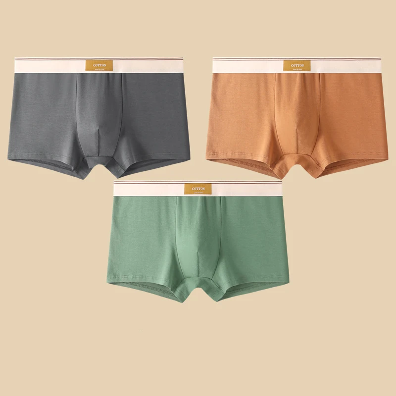 Optew Men Daily Boxer Briefs with Contrasting Waistband