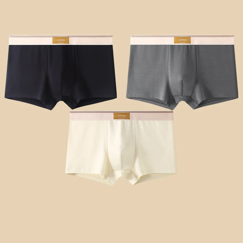 Optew Men Daily Boxer Briefs with Contrasting Waistband