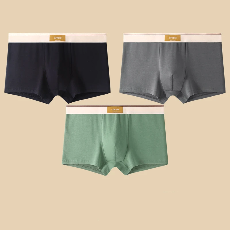 Optew Men Daily Boxer Briefs with Contrasting Waistband