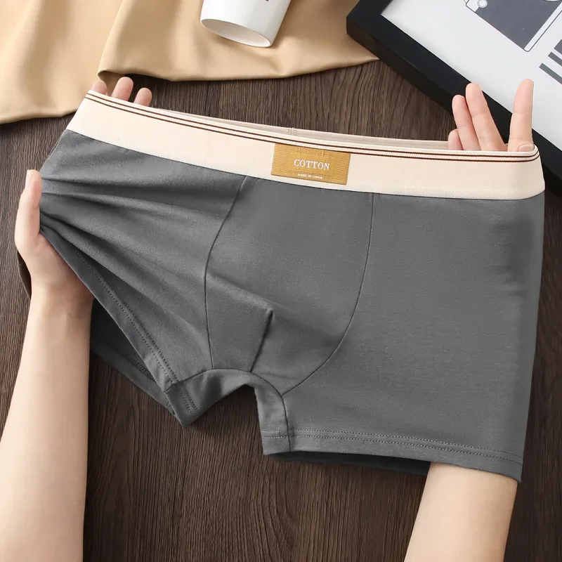 Optew Men Daily Boxer Briefs with Contrasting Waistband