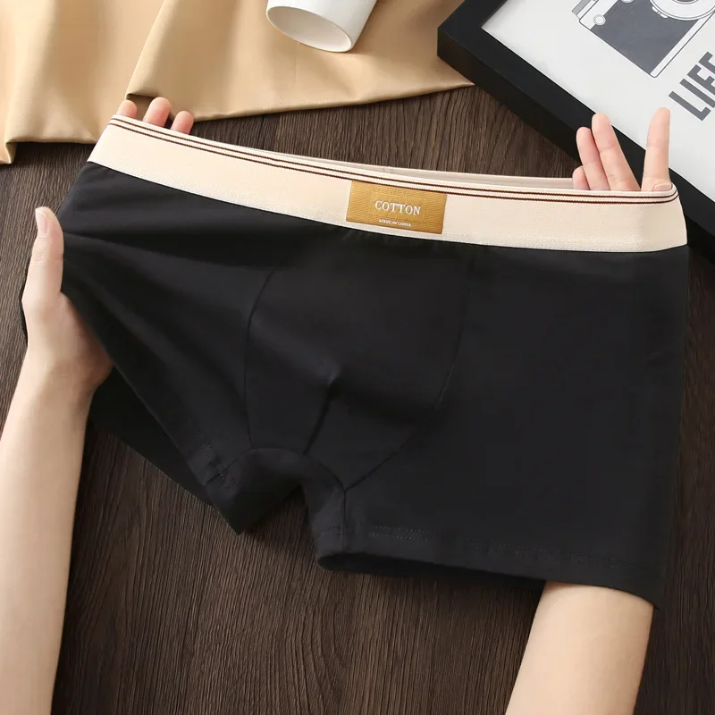 Optew Men Daily Boxer Briefs with Contrasting Waistband