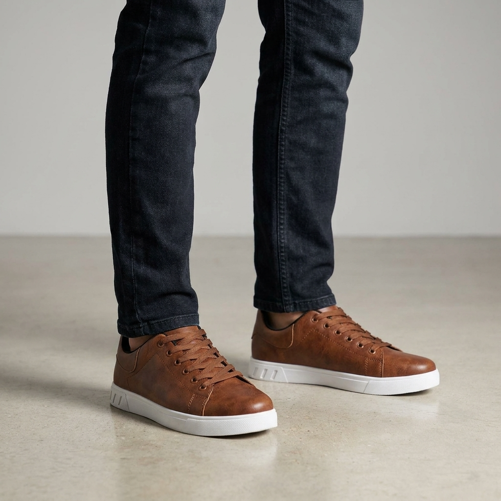 Optew Men’s Low-Top Lace-Up Casual Sneakers