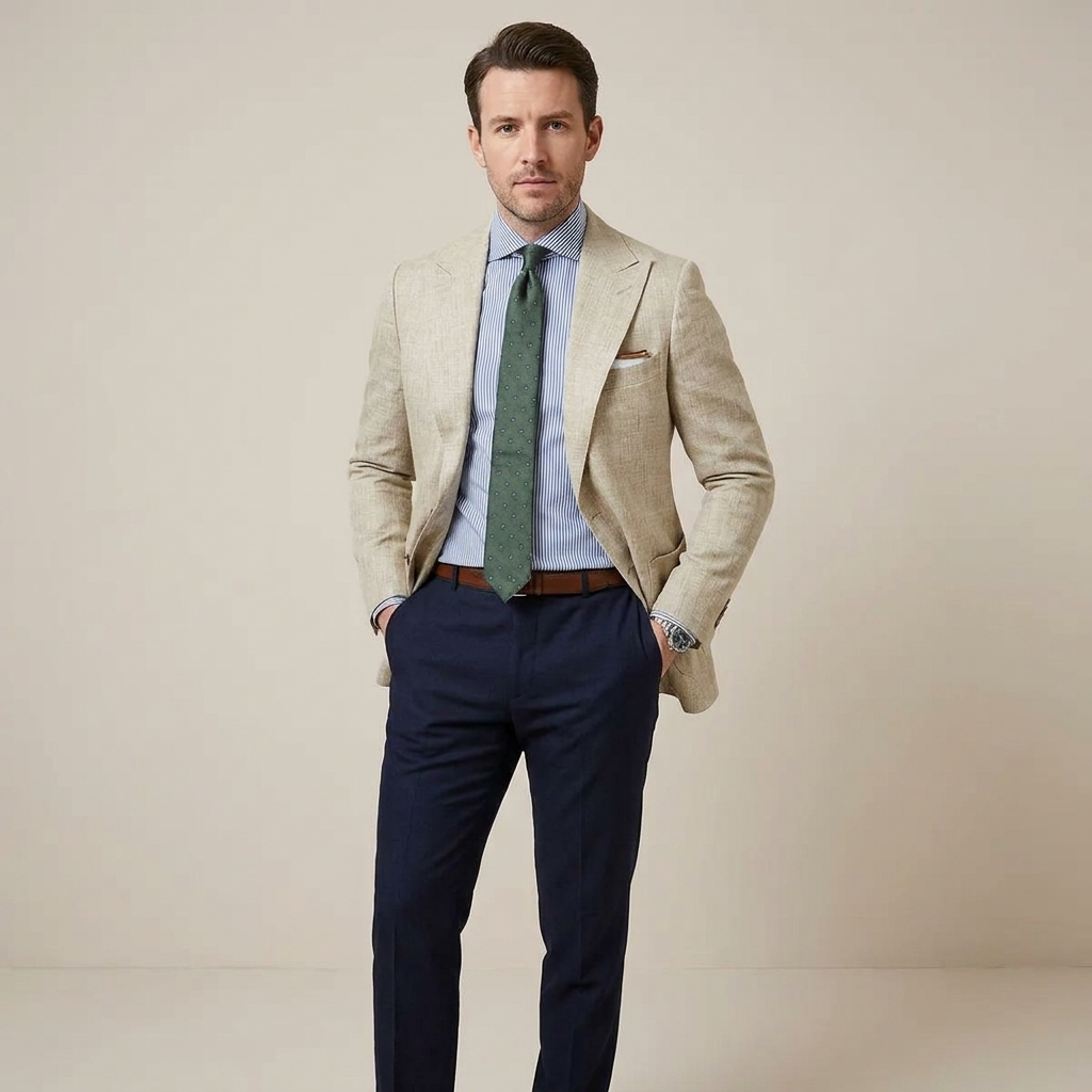 Optew Men’s Tailored Everyday Blazer – Smart Lightweight Jacket for Work or Dinner