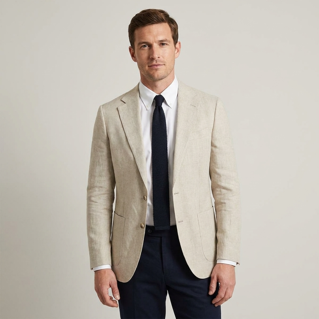 Optew Men’s Tailored Everyday Blazer – Smart Lightweight Jacket for Work or Dinner