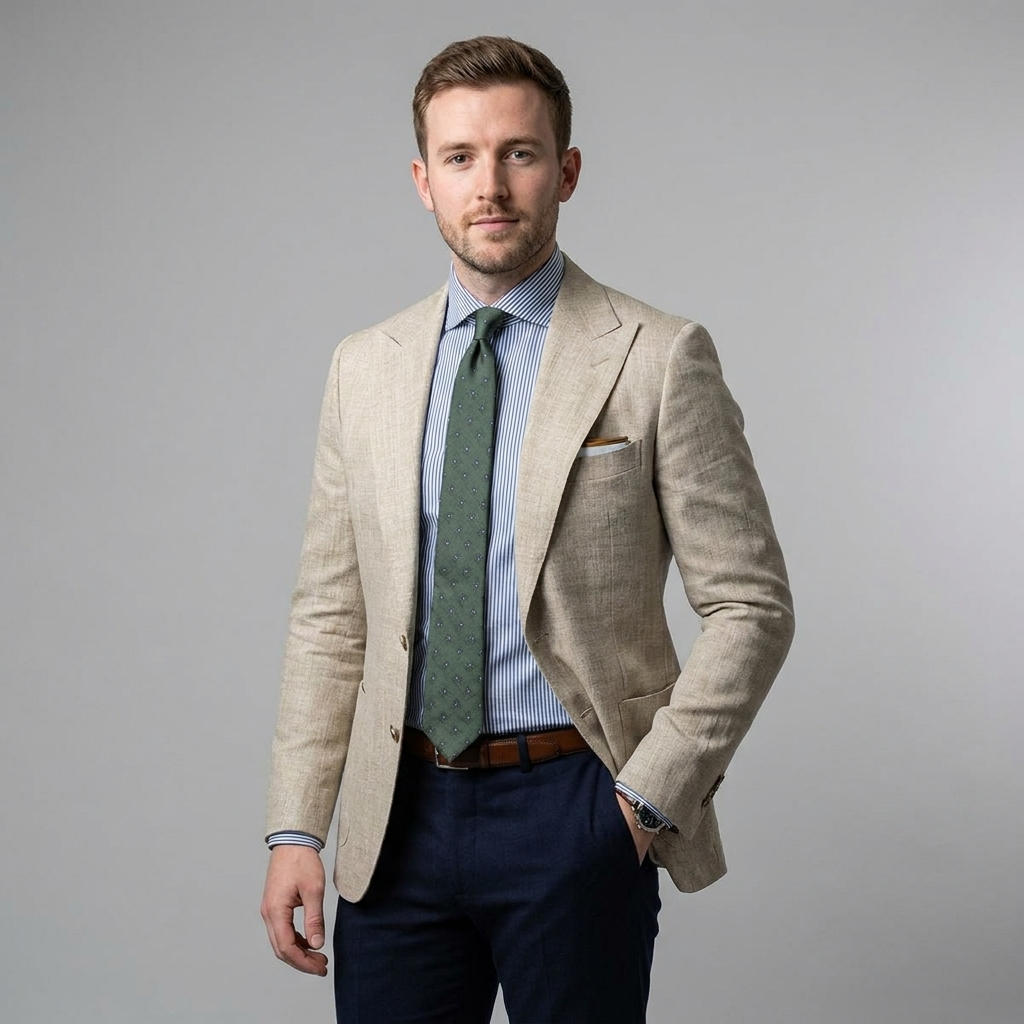 Optew Men’s Tailored Everyday Blazer – Smart Lightweight Jacket for Work or Dinner